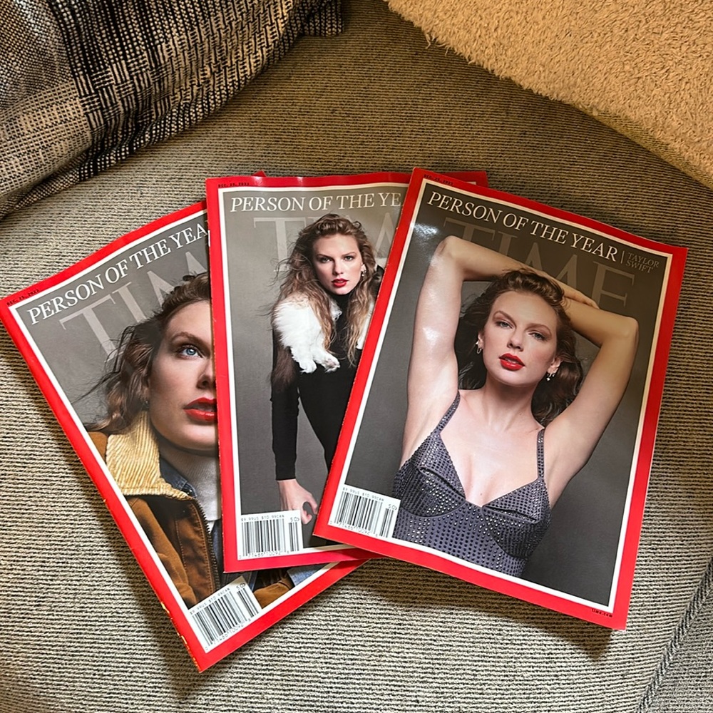 TAYLOR SWIFT TIME MAGAZINE PERSON OF THE YEAR 3 PC. special edition cover set